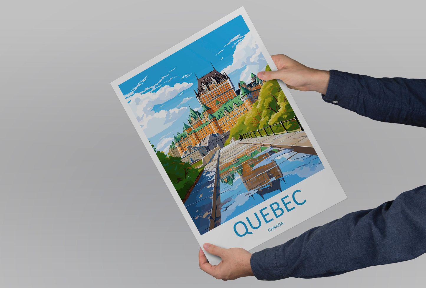 Quebec City Travel Print Wall Art Quebec City Wall Hanging Home Décor Quebec City Gift Art Lovers Canada Art Lover Gift Quebec City Gift