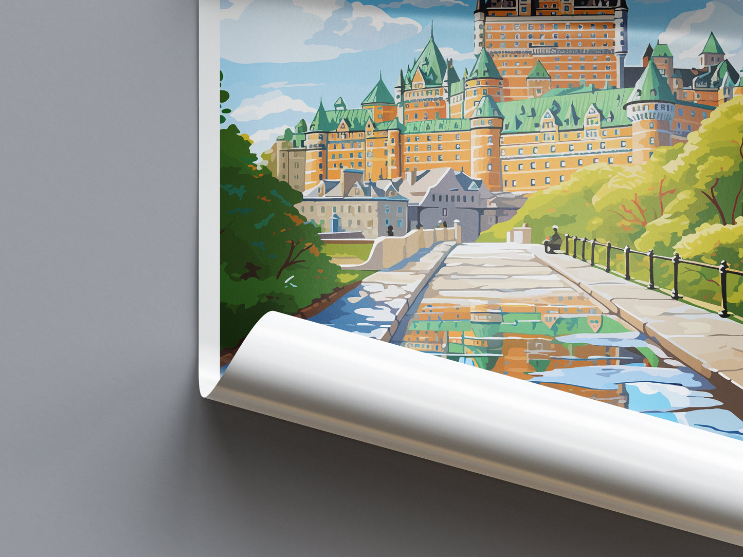 Quebec City Travel Print Wall Art Quebec City Wall Hanging Home Décor Quebec City Gift Art Lovers Canada Art Lover Gift Quebec City Gift