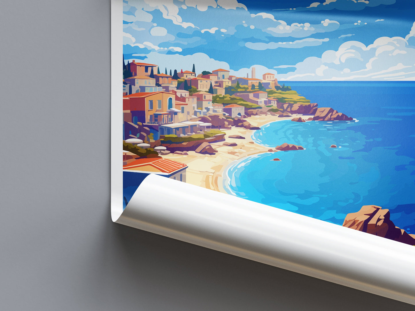 Halkidiki Travel Print Wall Art Halkidiki Wall Hanging Home Decoration Halkidiki Gift Art Lovers Wall Art Print Greece