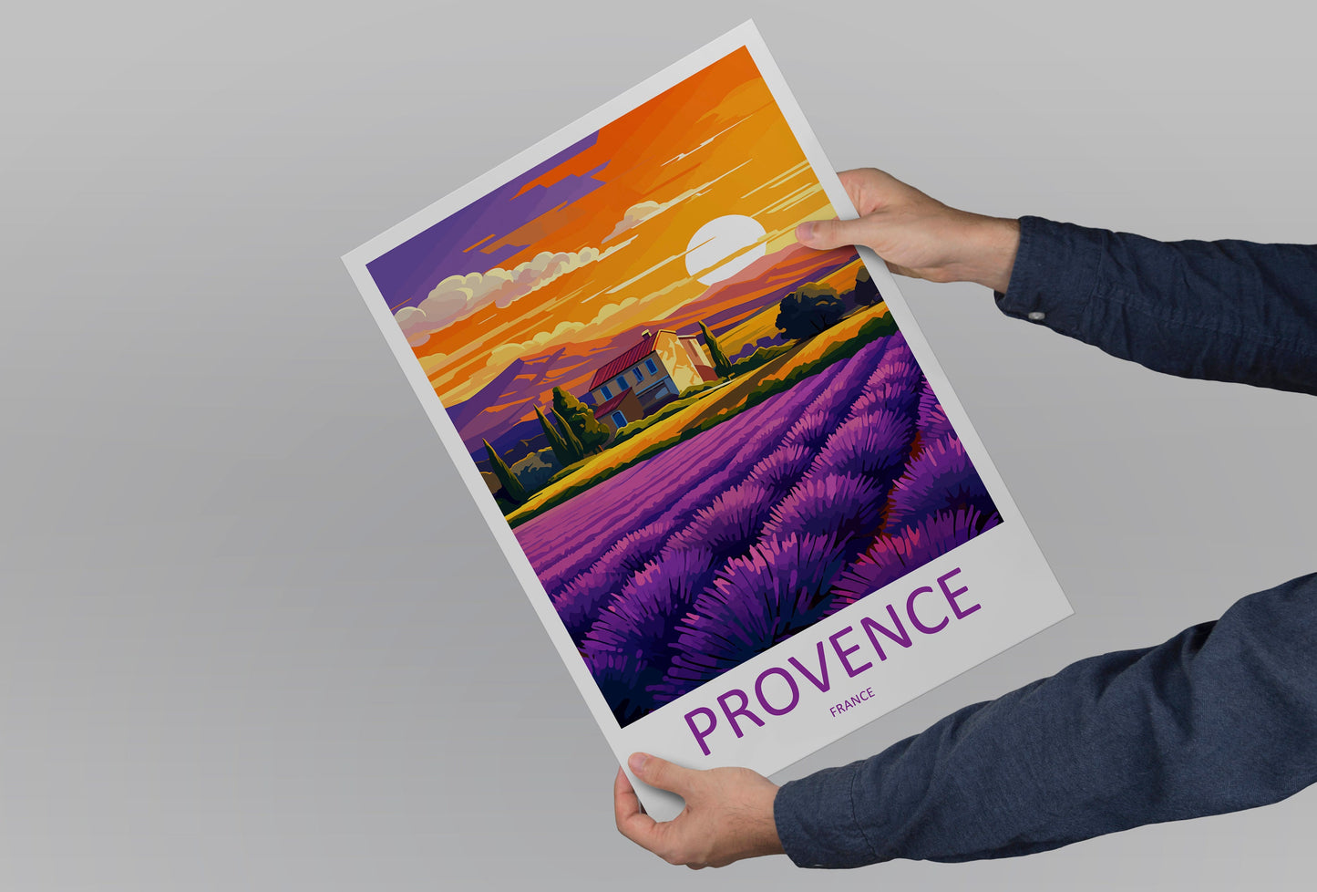 Provence Travel Print Wall Art Provence Wall Hanging Home Décor Provence Gift Art Lovers France Art Lover Gift Provence Art Provence Art