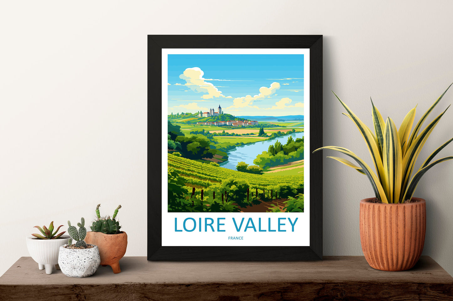 Loire Valley Travel Print Wall Art Loire Valley Wall Hanging Home Décor Loire Valley Gift Art Lovers France Art Lover Gift Loire Valley Art