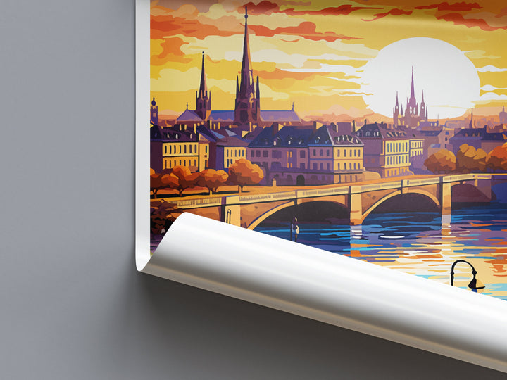 Bordeaux Travel Print Wall Art Bordeaux France Wall Hanging Home Decoration Bordeaux Gift Art Lovers Wall Art Print Bordeaux Wall Art