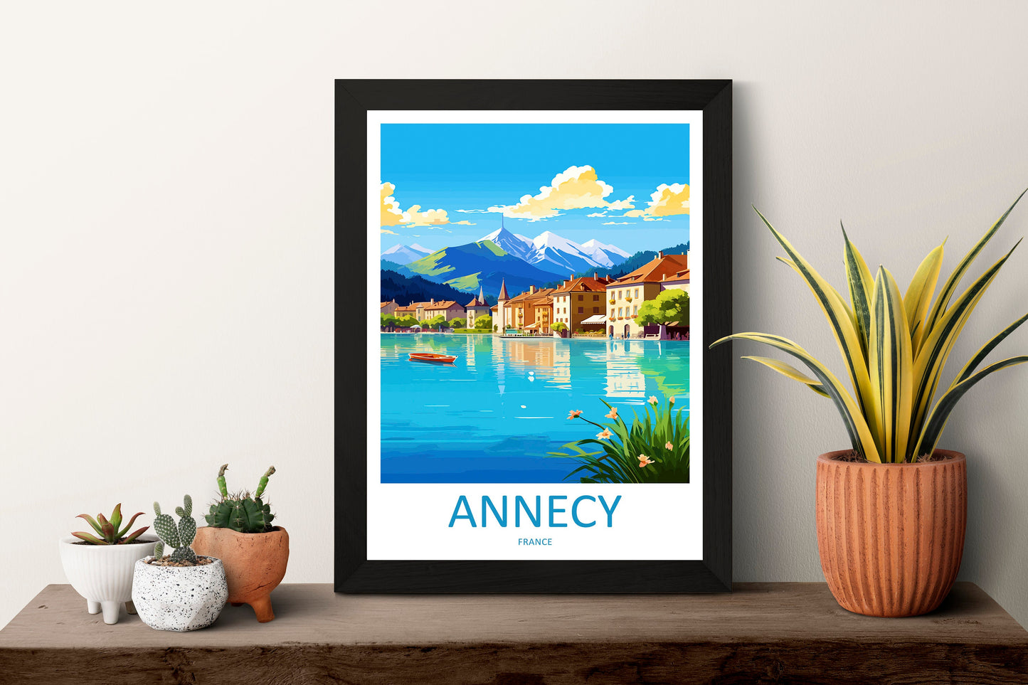 Annecy Travel Print Wall Art Annecy Wall Hanging Home Decoration Annecy Gift Art Lovers Wall Art Print Art Annecy Wall Hanging Poster Annecy