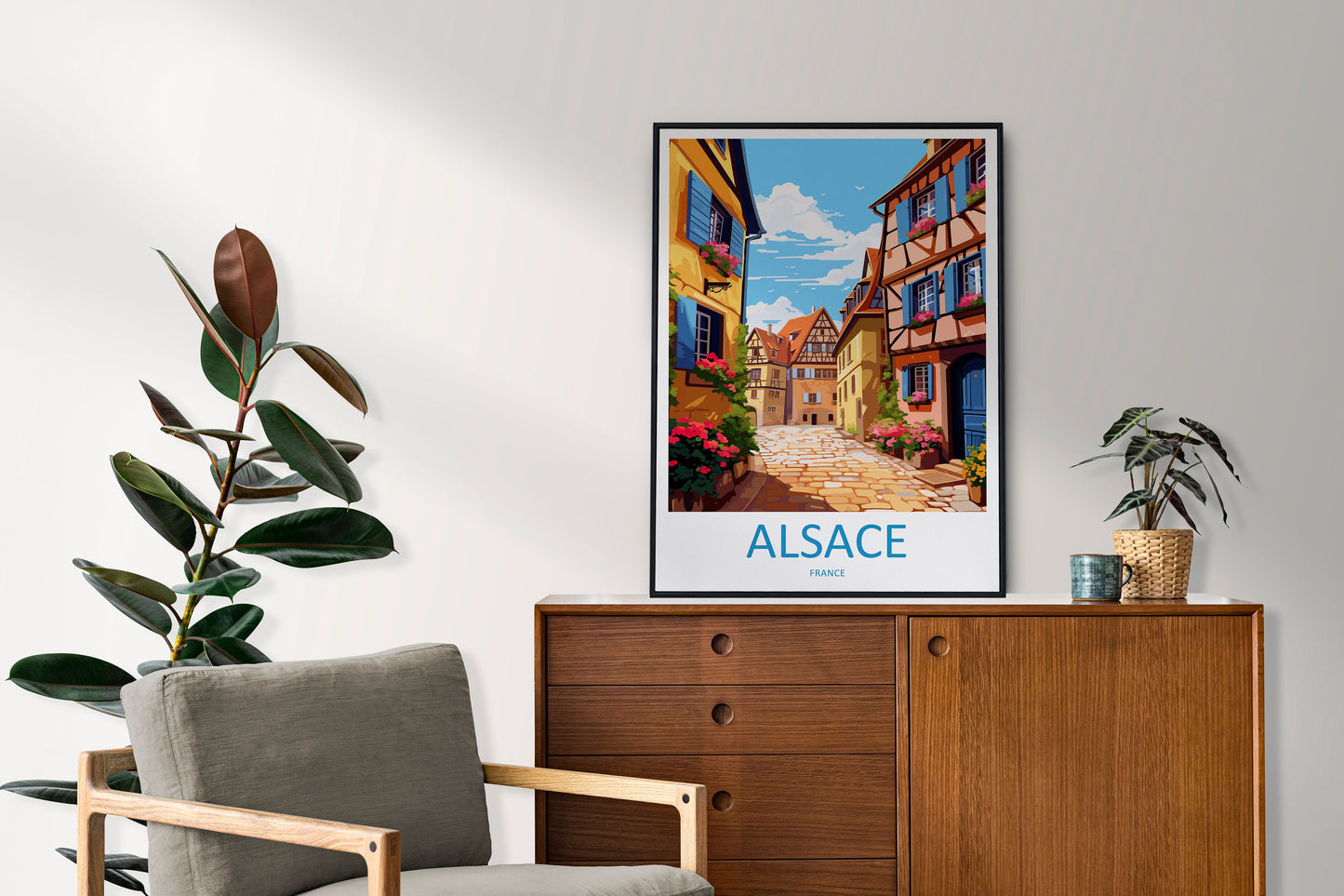 Alsace Print Alsace Home Decor Cityscape Art Print Alsace Wall Art for Travel Enthusiast Gift Wall Hanging Alsace France Wall Poster Decor