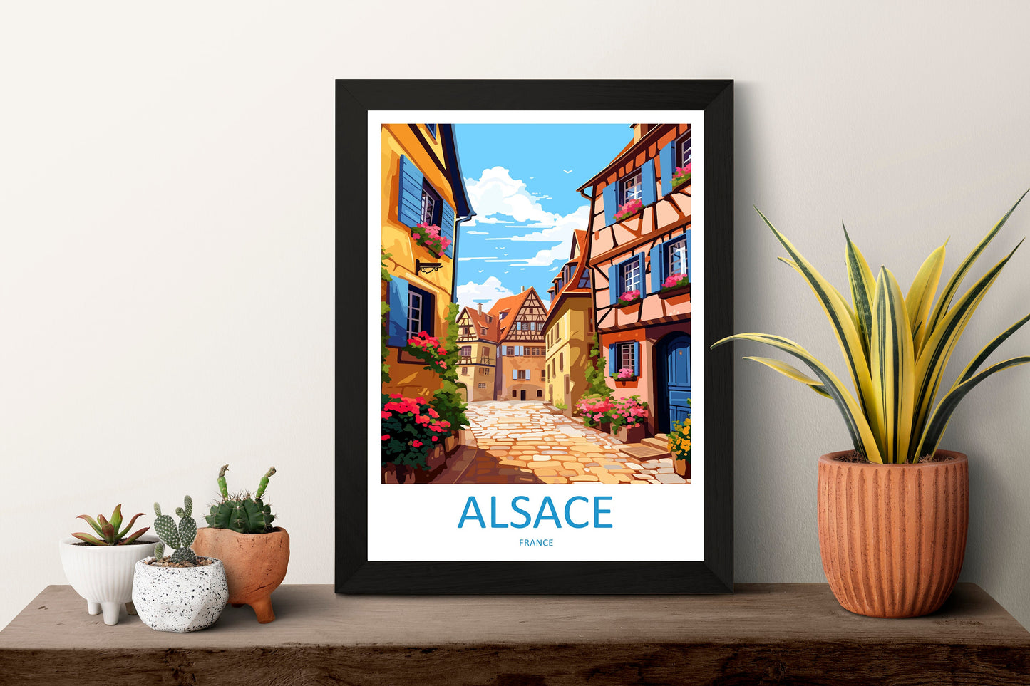 Alsace Print Alsace Home Decor Cityscape Art Print Alsace Wall Art for Travel Enthusiast Gift Wall Hanging Alsace France Wall Poster Decor