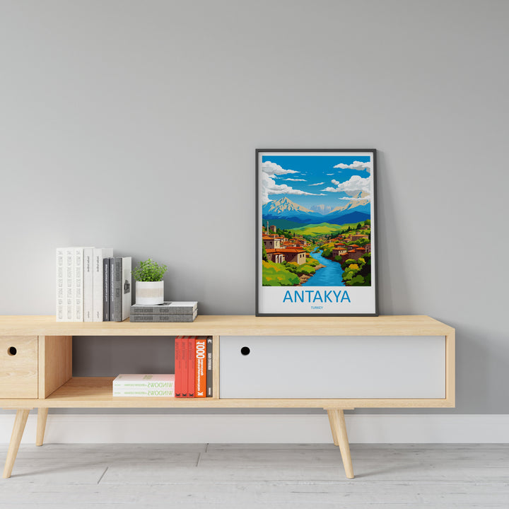Antakya Travel Print Wall Art Antakya Wall Hanging Home Décor Antakya Gift Art Lovers Turkey Art Lover Gift Antakya City Turkey Travel Art