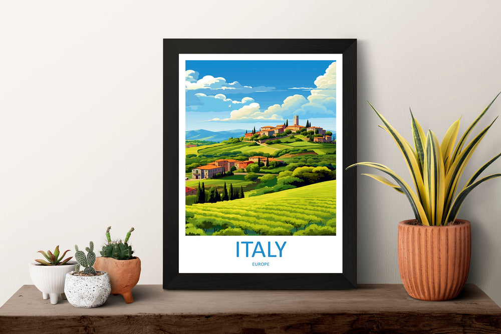 Italy Travel Print Wall Art Italy Wall Hanging Home Décor Italy Gift Art Lovers Italy Art Lover Gift Italy Print Italy Italy Art