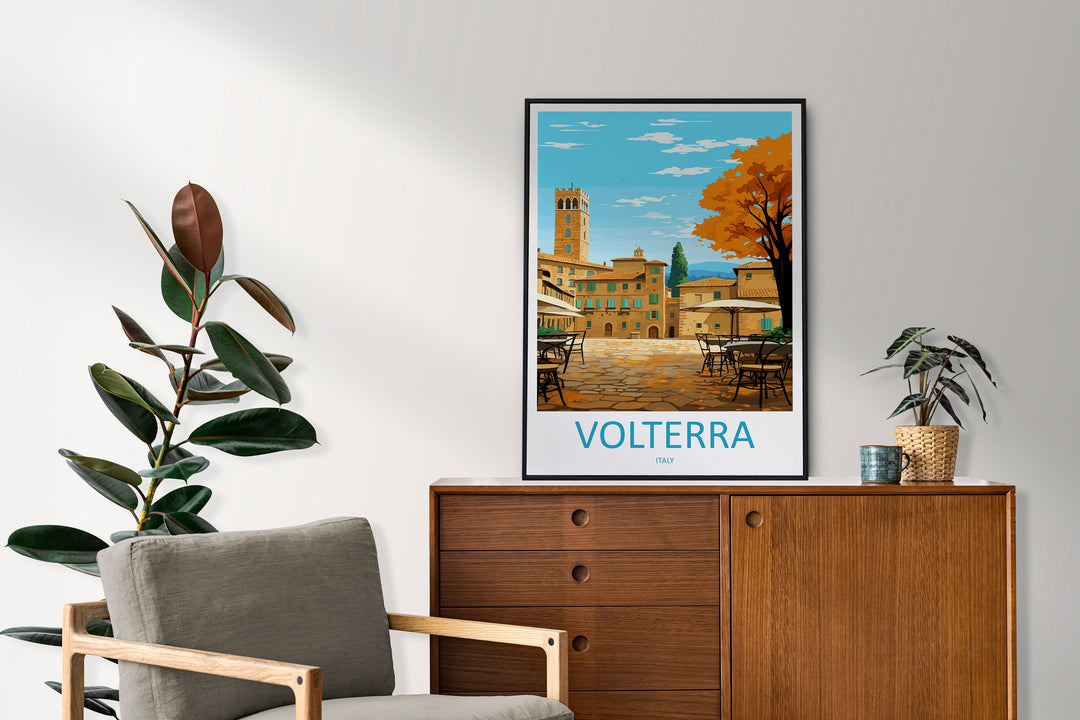 Volterra Travel Print Wall Art Volterra Italy Wall Hanging Home Decoration Volterra Gift Art Lovers Wall Art Print Volterra Italy