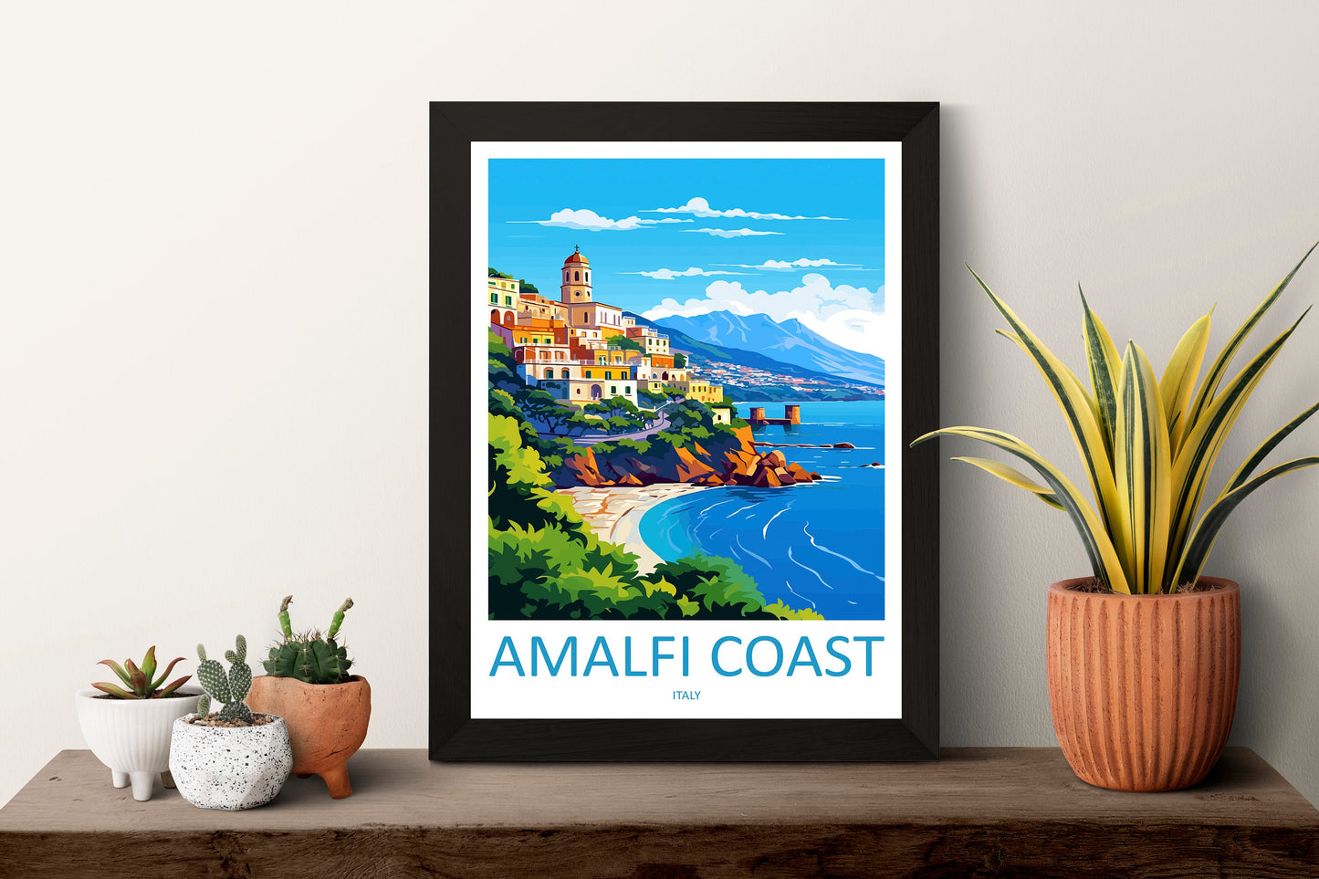 Amalfi Travel Print Wall Art Amalfi Italy Wall Hanging Home Decoration Amalfi Gift Art Lovers Wall Art Print Amalfi Italy Art Amalfi Art