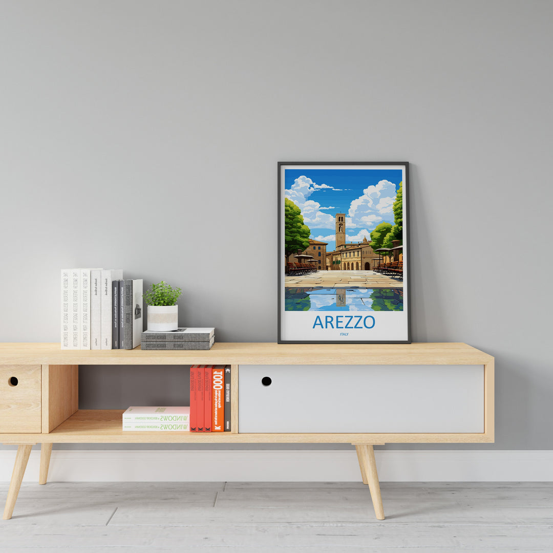 Arezzo Travel Print Wall Art Arezzo Italy Wall Hanging Home Decor Arezzo Gift Art Lovers Wall Art Print Arezzo Italy