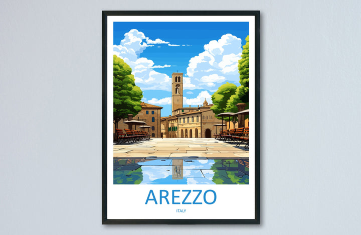 Arezzo Travel Print Wall Art Arezzo Italy Wall Hanging Home Decor Arezzo Gift Art Lovers Wall Art Print Arezzo Italy