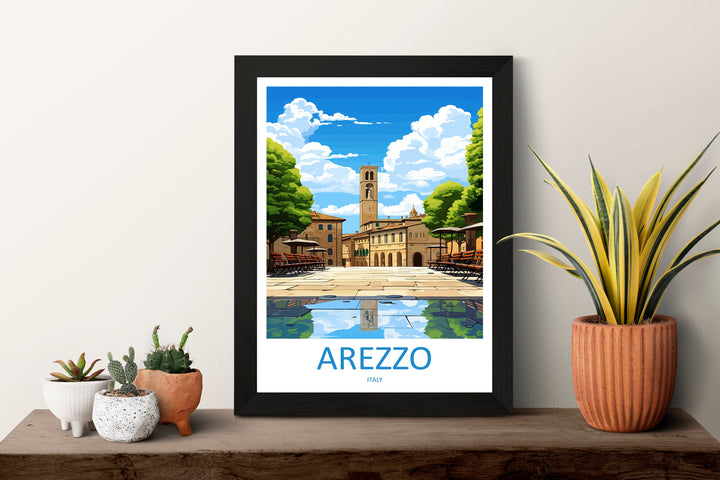 Arezzo Travel Print Wall Art Arezzo Italy Wall Hanging Home Decor Arezzo Gift Art Lovers Wall Art Print Arezzo Italy