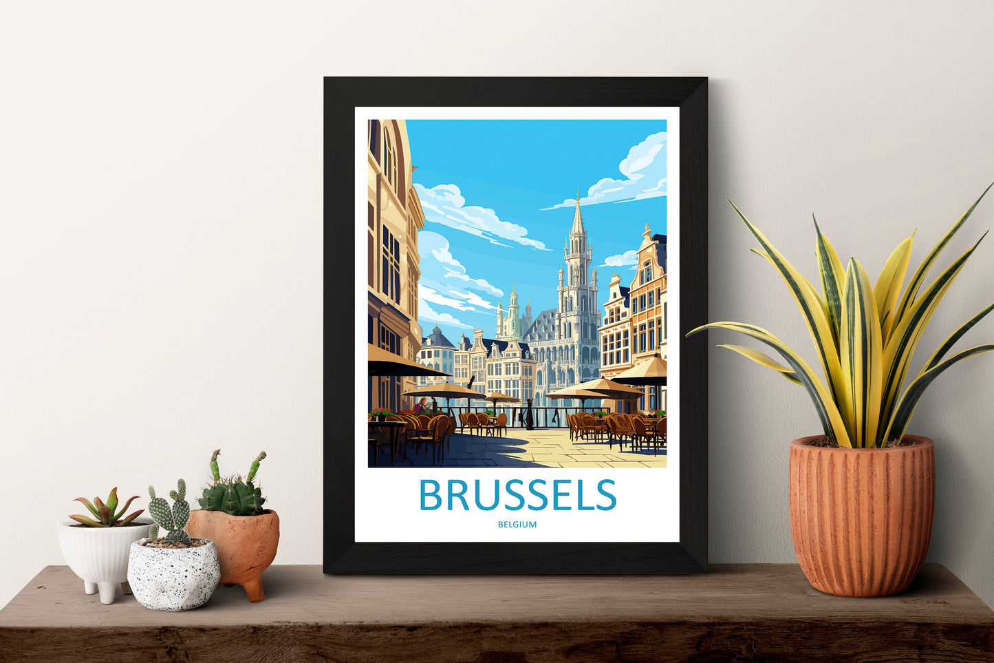 Brussels Travel Print Wall Art Brussels Wall Hanging Home Décor Brussels Gift Art Lovers Belgium Art Lover Gift Brussels Wall Décor