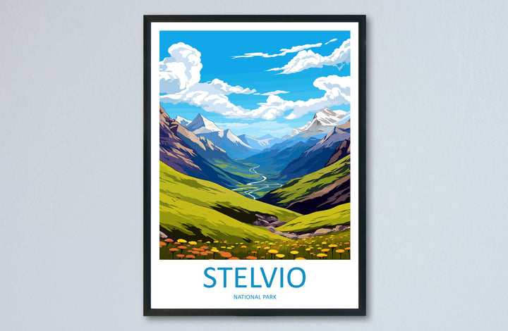 Stelvio Travel Print Wall Art Stelvio Italy Wall Hanging Home Decor Stelvio Gift Art Lovers Wall Art Print Italy