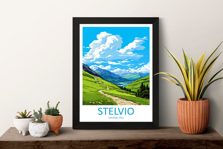 Stelvio Travel Print Wall Art Stelvio Italy Wall Hanging Home Decor Stelvio Gift Art Lovers Wall Art Print Italy