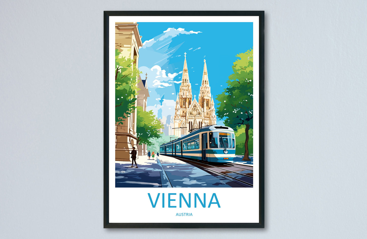 Vienna Travel Print Wall Art Vienna Wall Hanging Home Décor Vienna Gift Art Lovers Austria Art Lover Gift Vienna Travel Poster