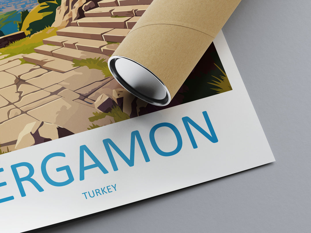 Pergamon Travel Print Wall Art Pergamon Wall Hanging Home Décor Gift Art Lovers Turkey Art Lover Gift Pergamon City Turkey Travel