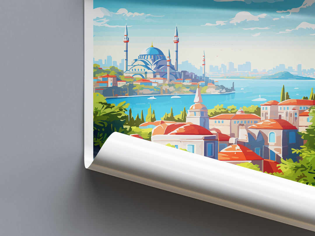 Istanbul Travel Print Wall Art Istanbul Wall Hanging Home Decoration Istanbul Gift Art Lovers Wall Art Print Art Istanbul Wall Print Turkey