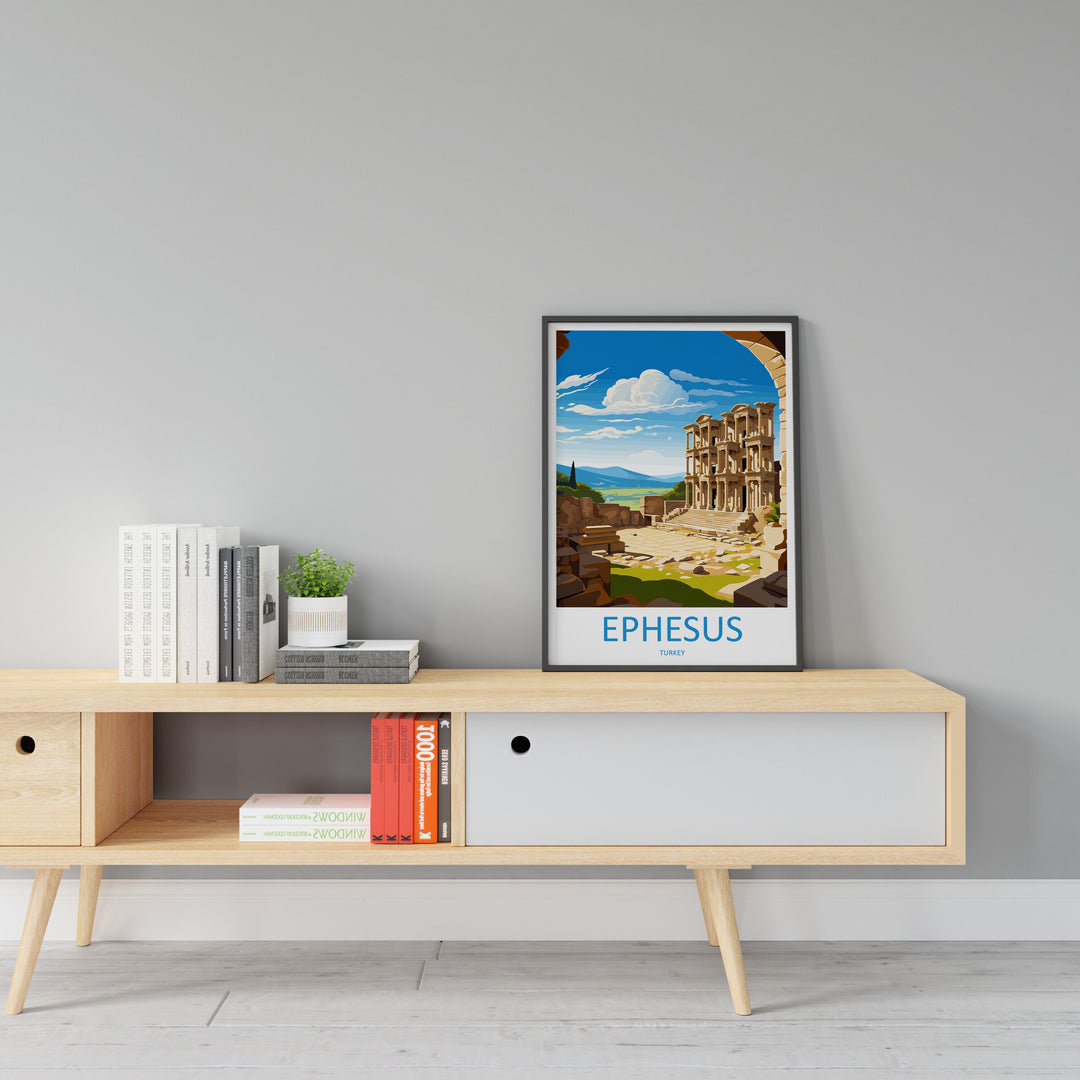 Ephesus Travel Print Wall Art Ephesus Wall Hanging Home Decoration Ephesus Gift Art Lovers Wall Art Print Art Ephesus Wall Print Turkey Art