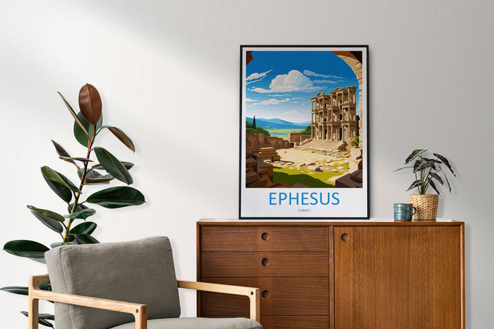 Ephesus Travel Print Wall Art Ephesus Wall Hanging Home Decoration Ephesus Gift Art Lovers Wall Art Print Art Ephesus Wall Print Turkey Art