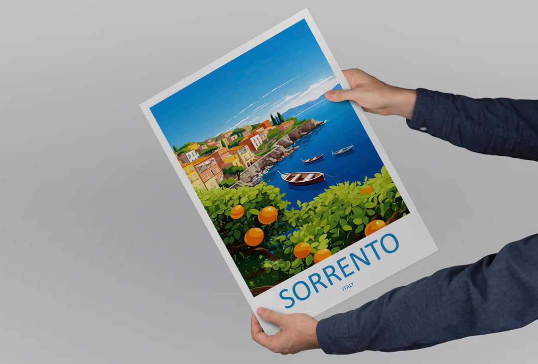 Sorrento Travel Print Wall Art Sorrento Wall Hanging Home Décor Sorrento Gift Art Lovers Italy Art Lover Gift Sorrento Print Sorrento Art