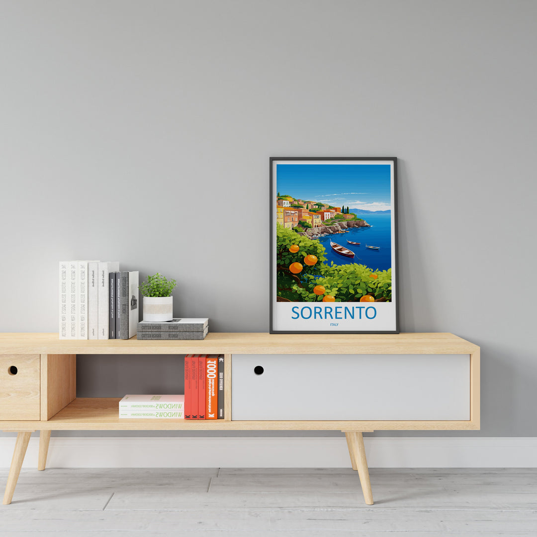 Sorrento Travel Print Wall Art Sorrento Wall Hanging Home Décor Sorrento Gift Art Lovers Italy Art Lover Gift Sorrento Print Sorrento Art