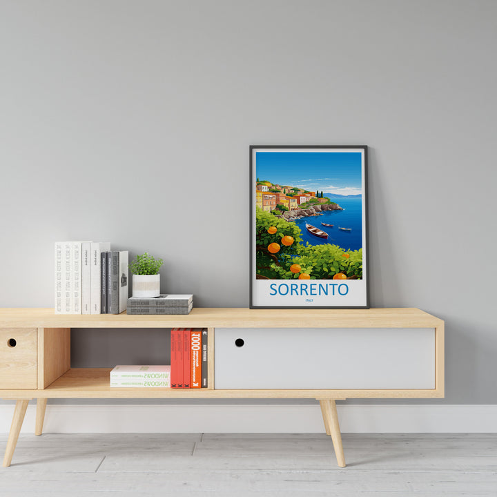 Sorrento Travel Print Wall Art Sorrento Wall Hanging Home Décor Sorrento Gift Art Lovers Italy Art Lover Gift Sorrento Print Sorrento Art