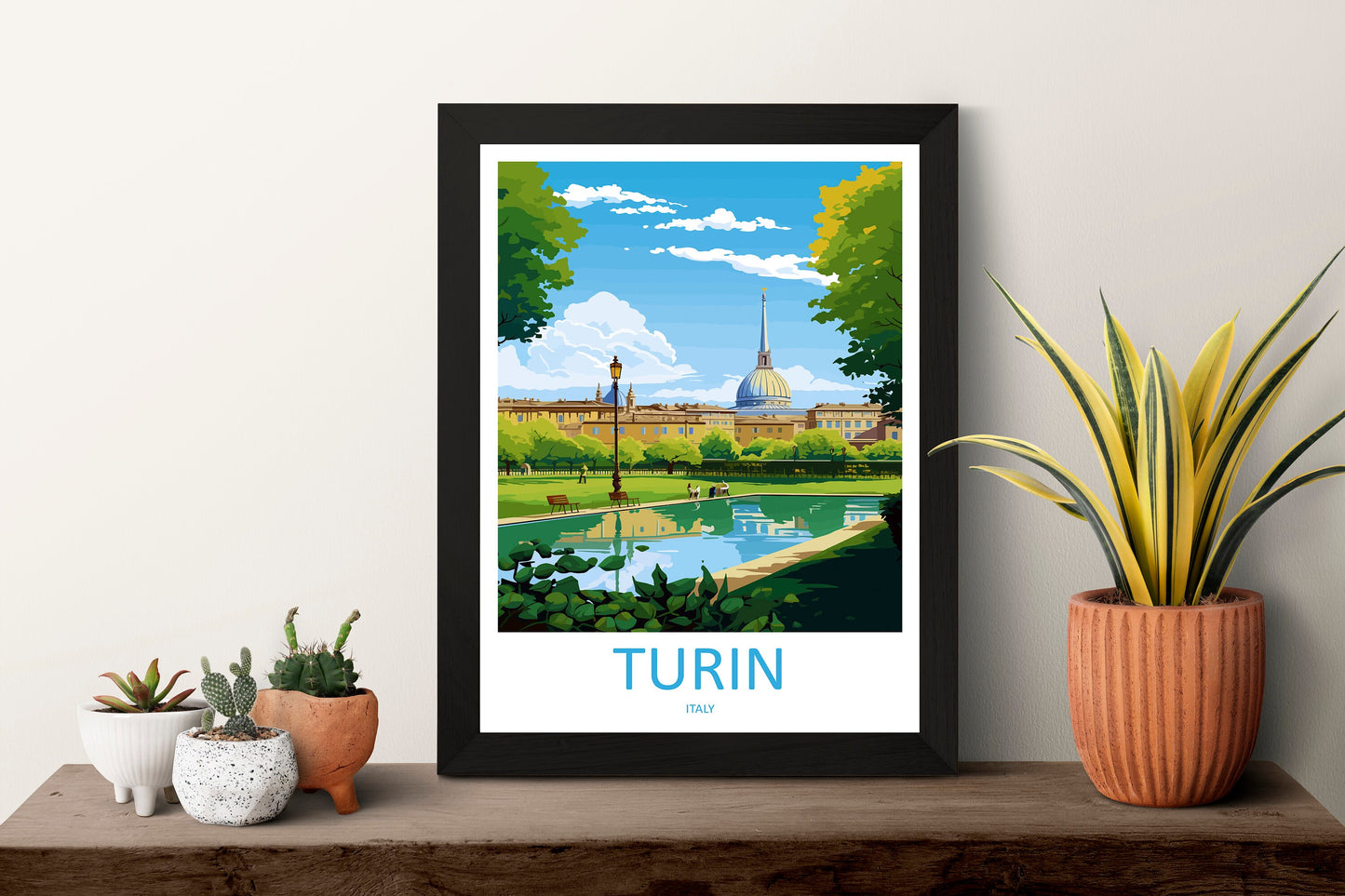 Turin Travel Print Wall Art Turin Wall Hanging Home Décor Turin Gift Art Lovers Italy Art Lover Gift Turin Print Turin Italy Art