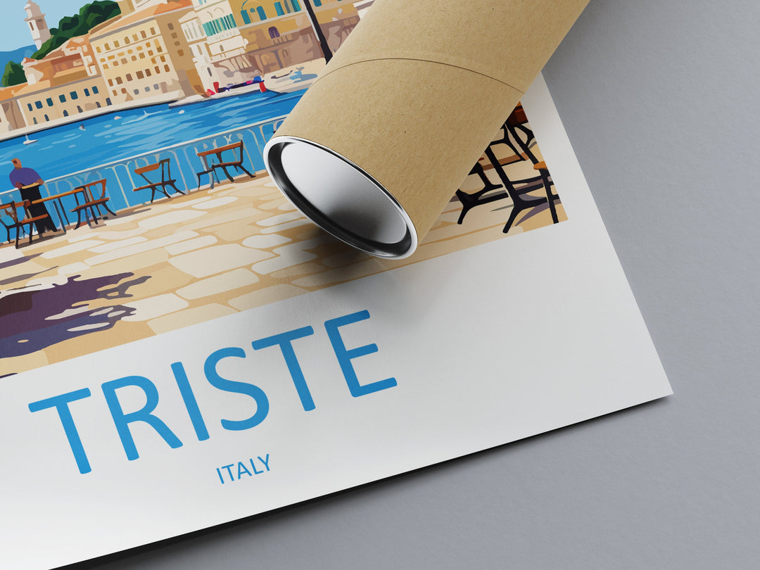 Triste Travel Print Wall Art Triste Wall Hanging Home Décor Triste Gift Art Lovers Italy Art Lover Gift Triste Print Triste Italy Art