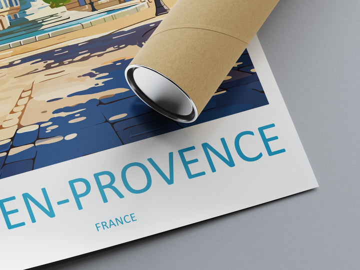 Aix En Provence Travel Print Wall Art Aix En Provence Wall Hanging Home Décor Aix En Provence Gift Art Lovers France Art Lover Gift