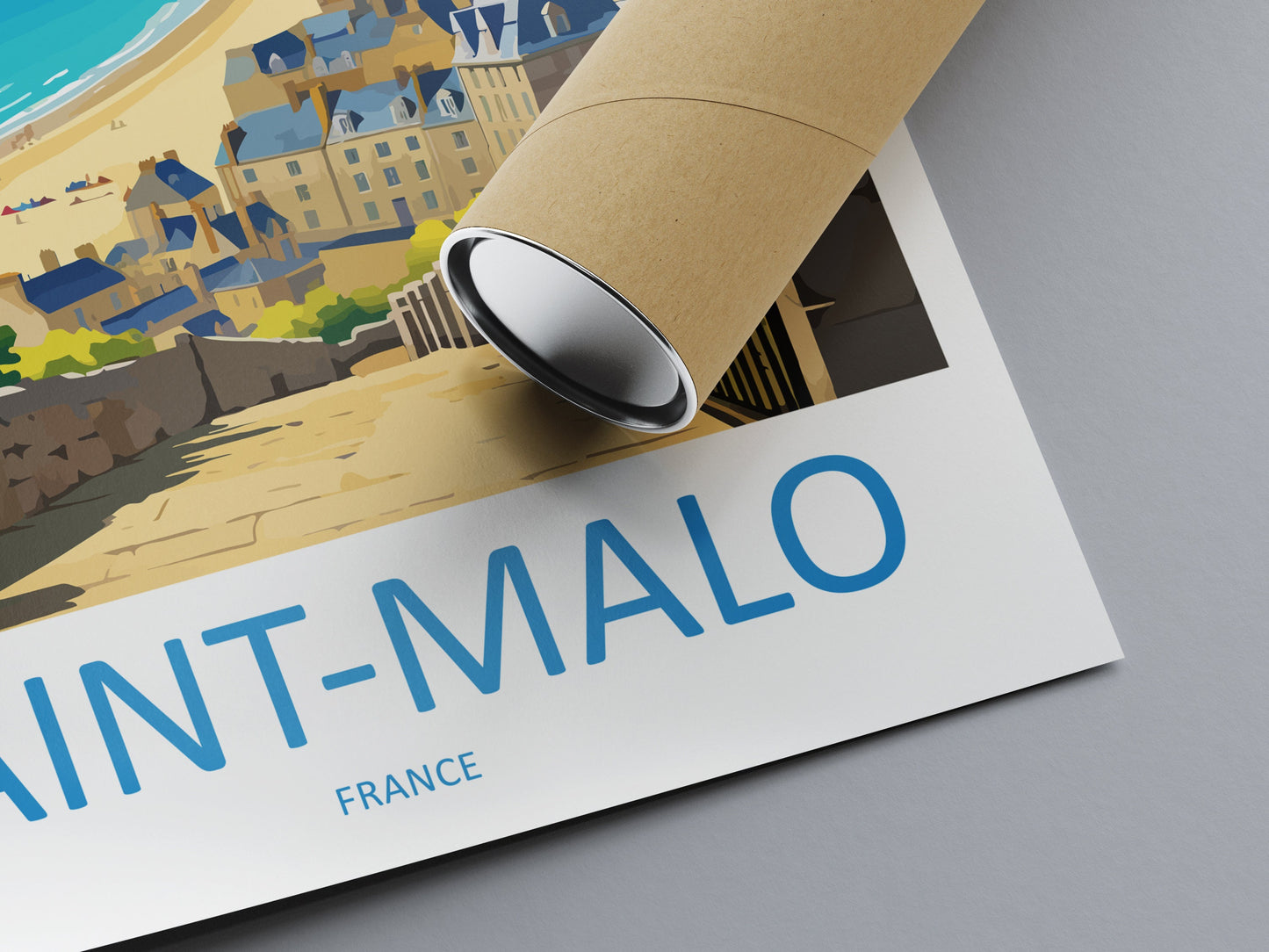 Saint-Malo Travel Print Wall Art Saint-Malo Wall Hanging Home Décor Saint-Malo Gift Art Lovers France Art Lover Gift Saint-Malo Print