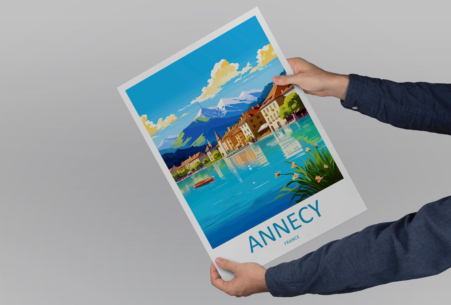 Annecy Travel Print Wall Art Annecy Wall Hanging Home Decoration Annecy Gift Art Lovers Wall Art Print Art Annecy Wall Hanging Poster Annecy