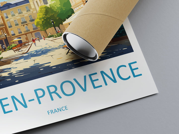Aix En Provence Travel Print Wall Art Aix En Provence Wall Hanging Home Décor Aix En Provence Gift Art Lovers France Art Lover Gift