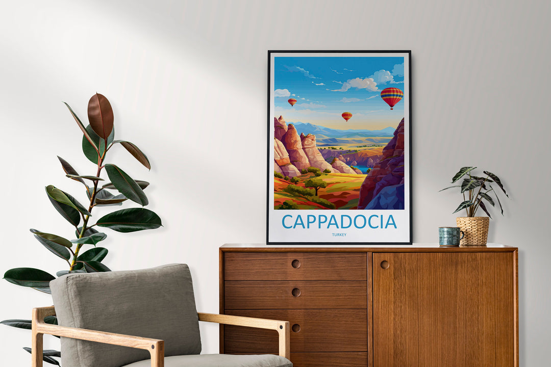 Cappadocia Travel Print Wall Art Cappadocia Wall Hanging Home Decoration Cappadocia Gift Art Lovers Wall Art Print Art Cappadocia Wall Print