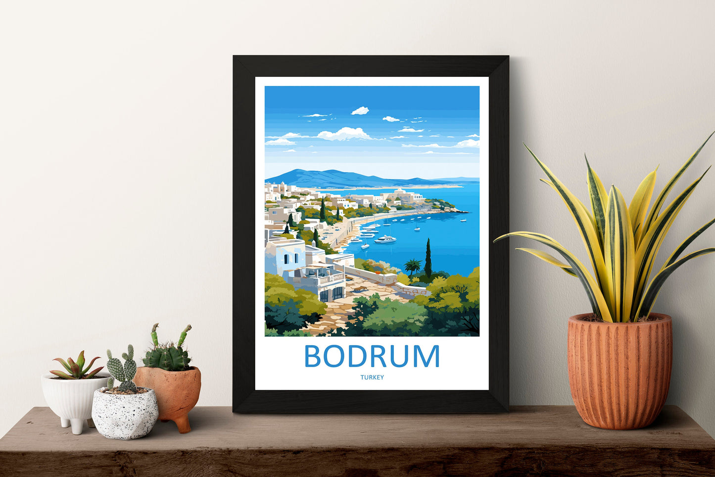 Bodrum Travel Print Wall Art Bodrum Wall Hanging Home Décor Bodrum Gift Art Lovers Turkey Art Lover Gift Bodrum Turkey Travel
