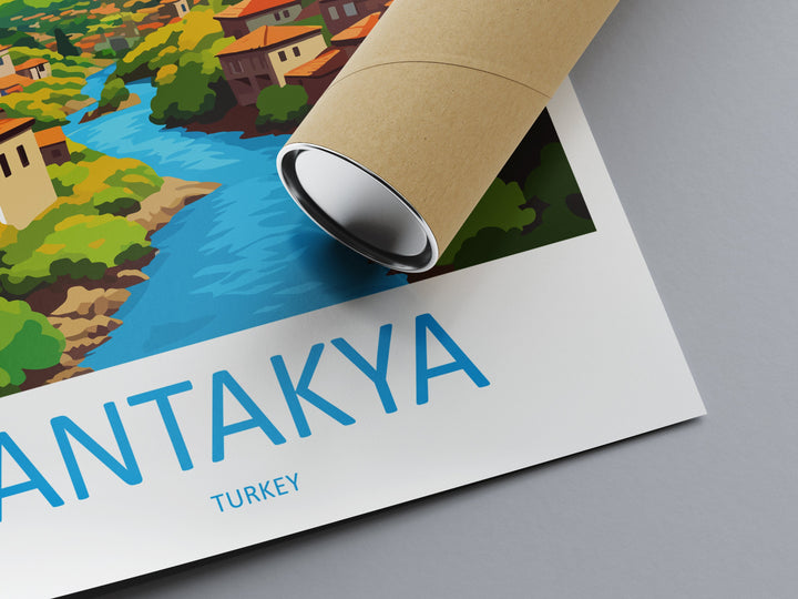 Antakya Travel Print Wall Art Antakya Wall Hanging Home Décor Antakya Gift Art Lovers Turkey Art Lover Gift Antakya City Turkey Travel Art
