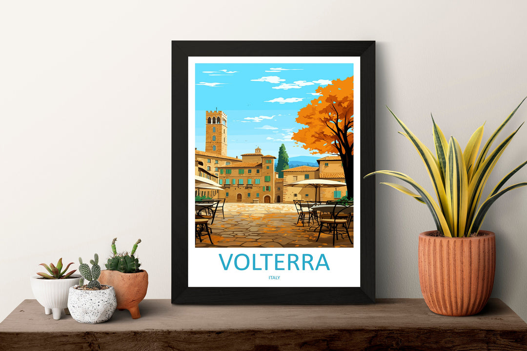 Volterra Travel Print Wall Art Volterra Italy Wall Hanging Home Decoration Volterra Gift Art Lovers Wall Art Print Volterra Italy