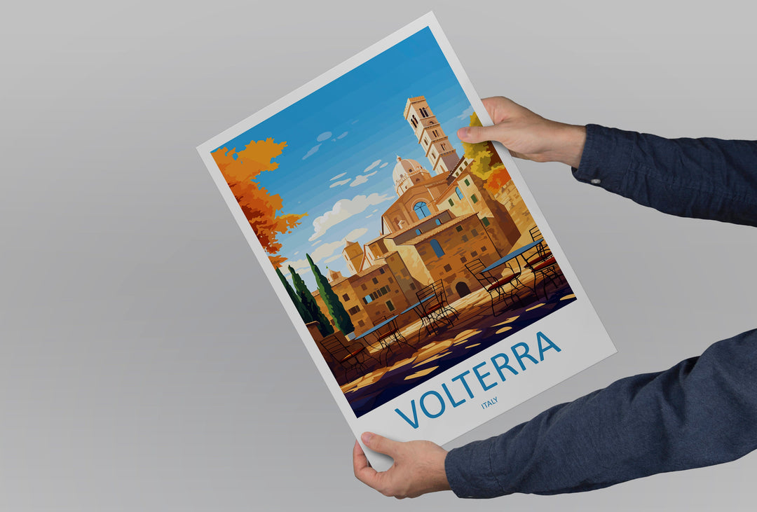 Volterra Travel Print Wall Art Volterra Italy Wall Hanging Home Decoration Volterra Gift Art Lovers Wall Art Print Volterra Italy