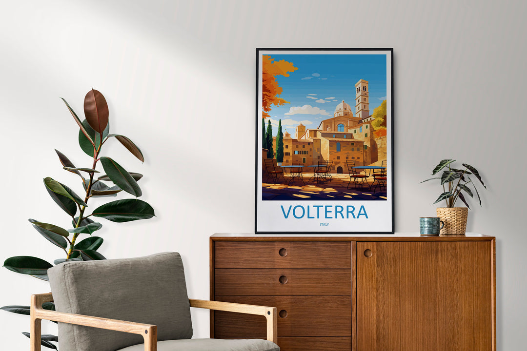 Volterra Travel Print Wall Art Volterra Italy Wall Hanging Home Decoration Volterra Gift Art Lovers Wall Art Print Volterra Italy