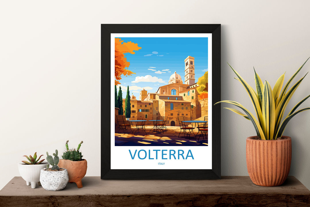 Volterra Travel Print Wall Art Volterra Italy Wall Hanging Home Decoration Volterra Gift Art Lovers Wall Art Print Volterra Italy