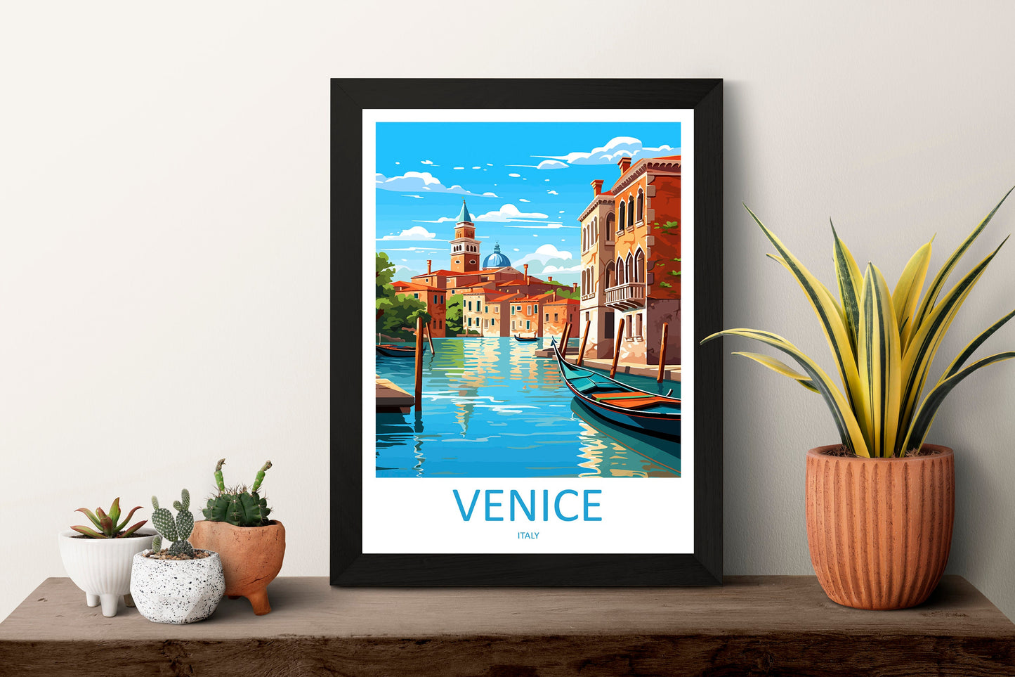 Venice Travel Print Wall Art Venice Italy Wall Hanging Home Decoration Venice Gift Art Lovers Wall Art Print Venice Italy St. Mark's Square