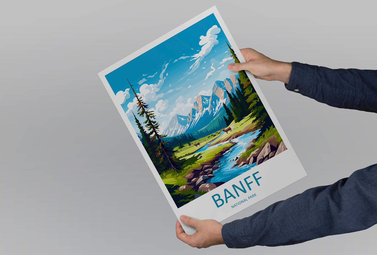 Banff National Park Travel Print Wall Art Banff Wall Hanging Home Décor Banff Gift Art Lovers Canada Art Lover Gift