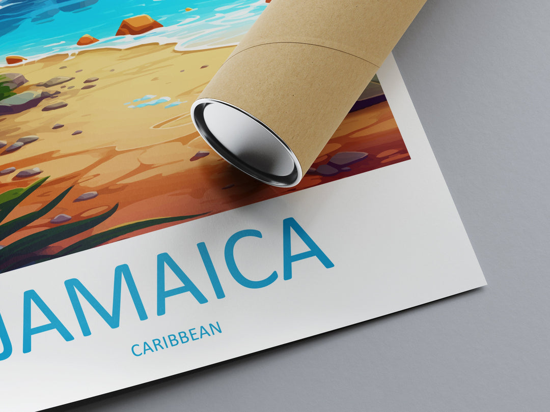 Jamaica Travel Print Wall Art Jamaica Wall Hanging Home Décor Jamaica Gift Art Lovers Wall Art Caribbean Travel Print Poster Gift