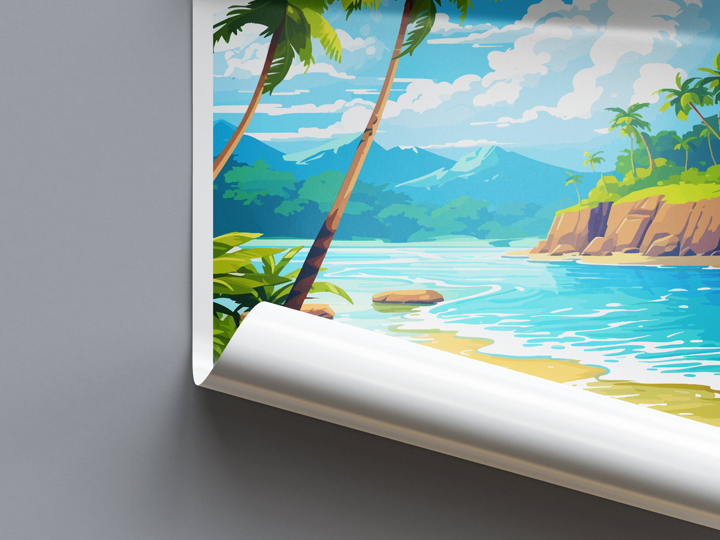 Dominican Republic Travel Print Wall Art Dominican Republic Wall Hanging Home Décor Dominican Republic Gift Art Lovers Wall Art Caribbean