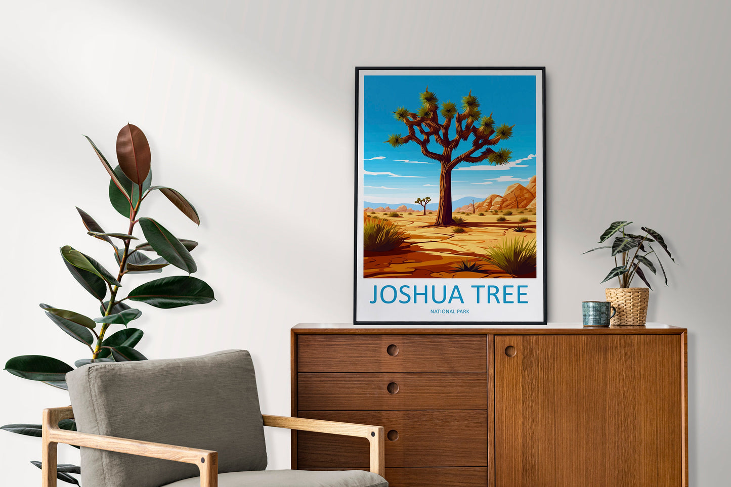 Joshua Tree National Park Travel Print Wall Art Joshua Tree Wall Hanging Home Décor Joshua Tree Gift Art Lovers California Art Lover Gift