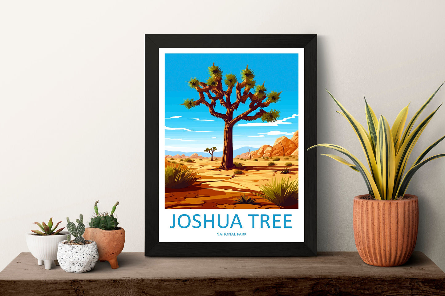 Joshua Tree National Park Travel Print Wall Art Joshua Tree Wall Hanging Home Décor Joshua Tree Gift Art Lovers California Art Lover Gift