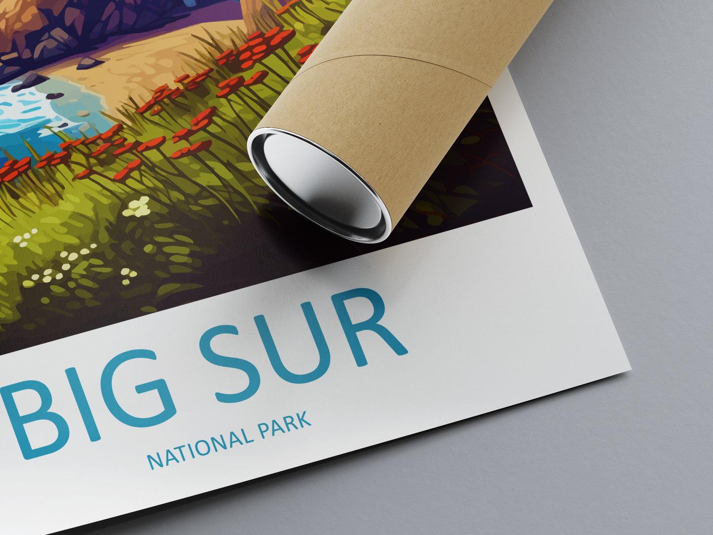 Big Sur National Park Travel Print Wall Art Big Sur Wall Hanging Home Décor Big Sur Gift Art Lovers California Lover Gift Big Sur Poster