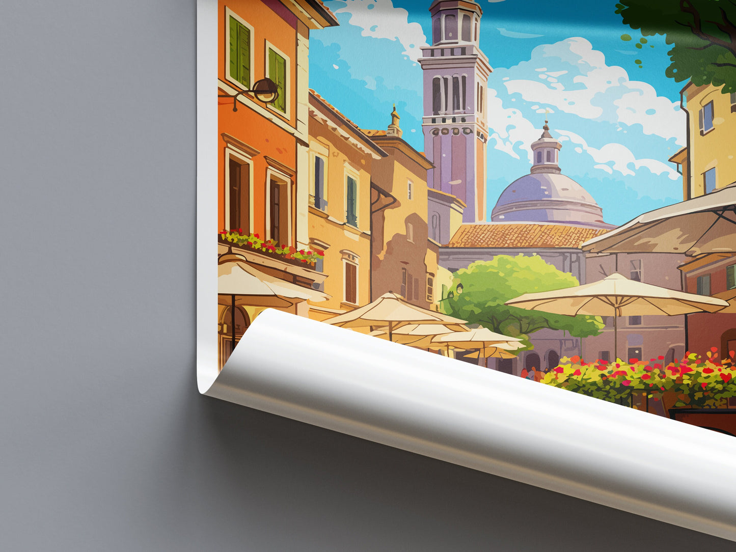 Modena Travel Print Wall Art Modena Wall Hanging Home Décor Modena Gift Art Lovers Italy Art Lover Gift Modena Print Modena Travel Gift Art