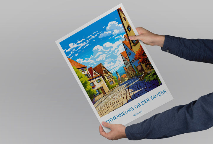Rothenburg Ob Der Tauber Travel Print Wall Art Rothenburg Ob Der Tauber Wall Hanging Home Décor Rothenburg Ob Der Tauber Gift Art Lovers
