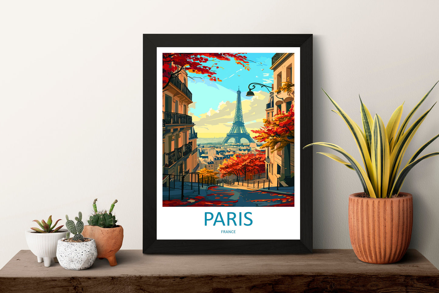 Paris Travel Print Wall Art Paris Wall Hanging Home Décor Paris Gift Art Lovers France Art Lover Gift Paris Print France Wall Art Décor